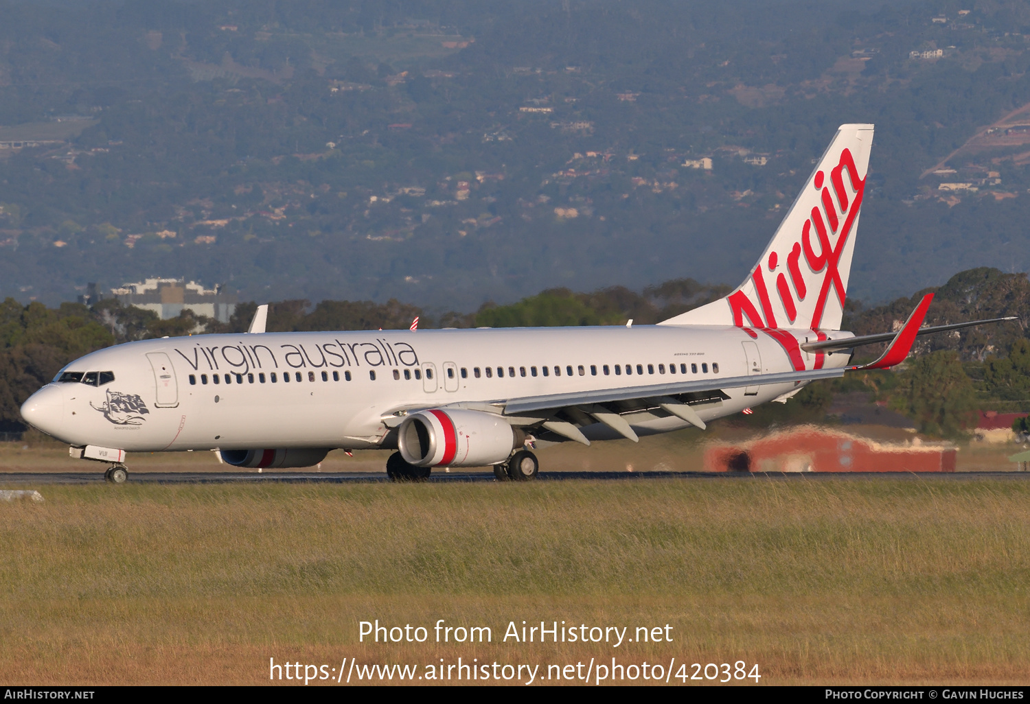 Aircraft Photo of VH-VUI | Boeing 737-8FE | Virgin Australia Airlines | AirHistory.net #420384