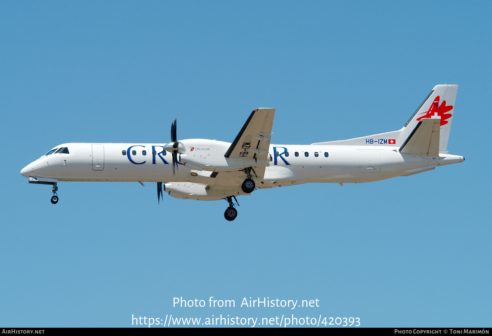 Aircraft Photo of HB-IZM | Saab 2000 | Crossair | AirHistory.net #420393