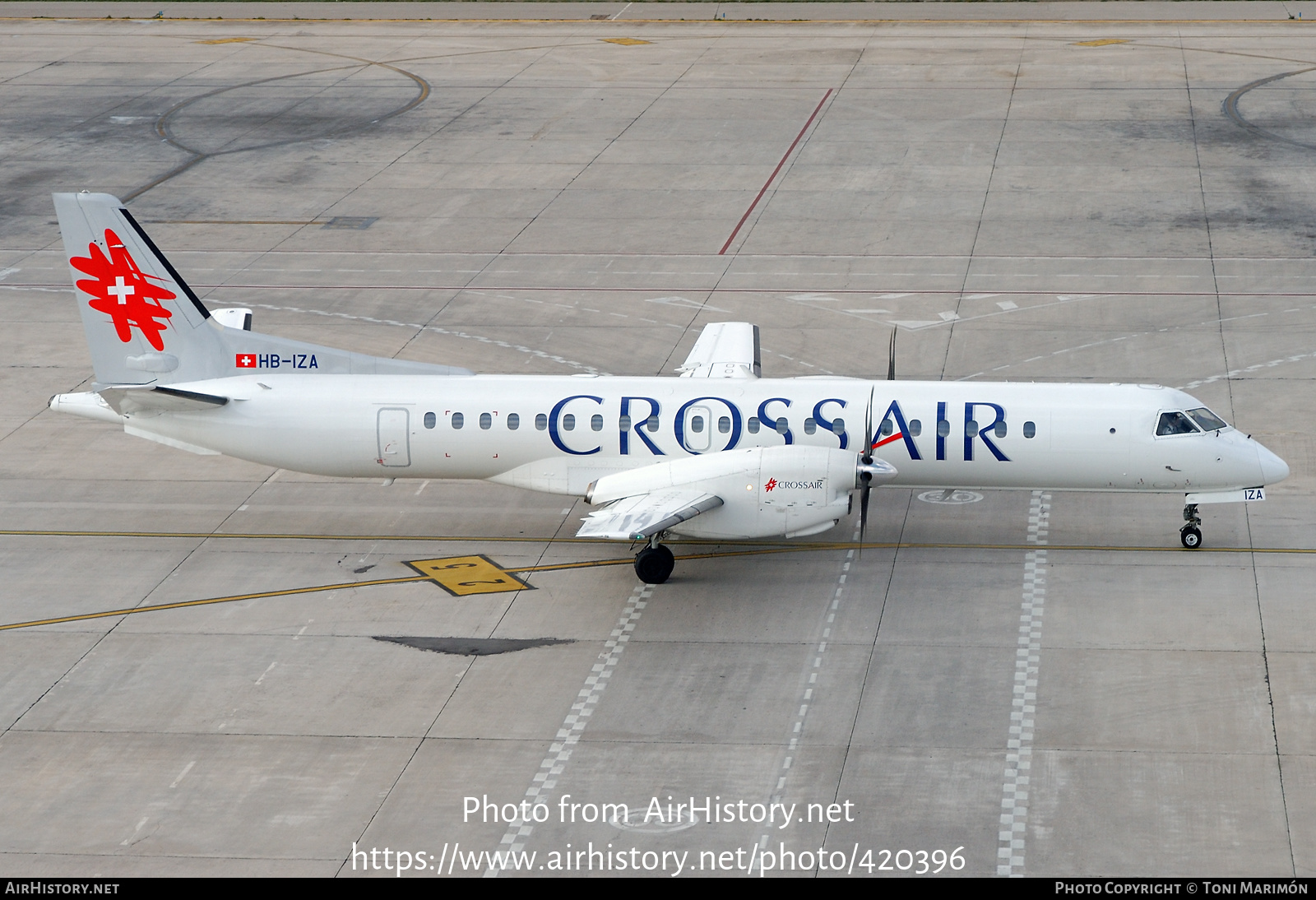 Aircraft Photo of HB-IZA | Saab 2000 | Crossair | AirHistory.net #420396