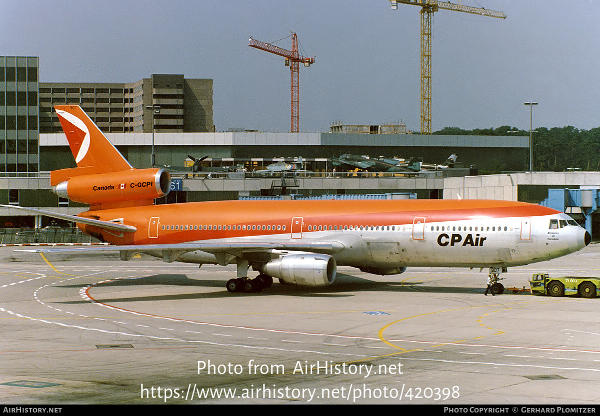 Aircraft Photo of C-GCPI | McDonnell Douglas DC-10-30 | CP Air | AirHistory.net #420398