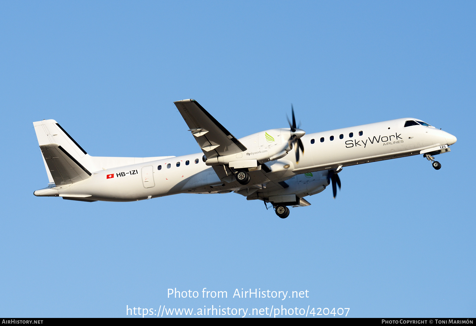 Aircraft Photo of HB-IZI | Saab 2000 | SkyWork Airlines | AirHistory.net #420407