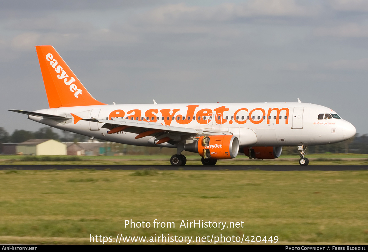 Aircraft Photo of G-EZFT | Airbus A319-111 | EasyJet | AirHistory.net #420449