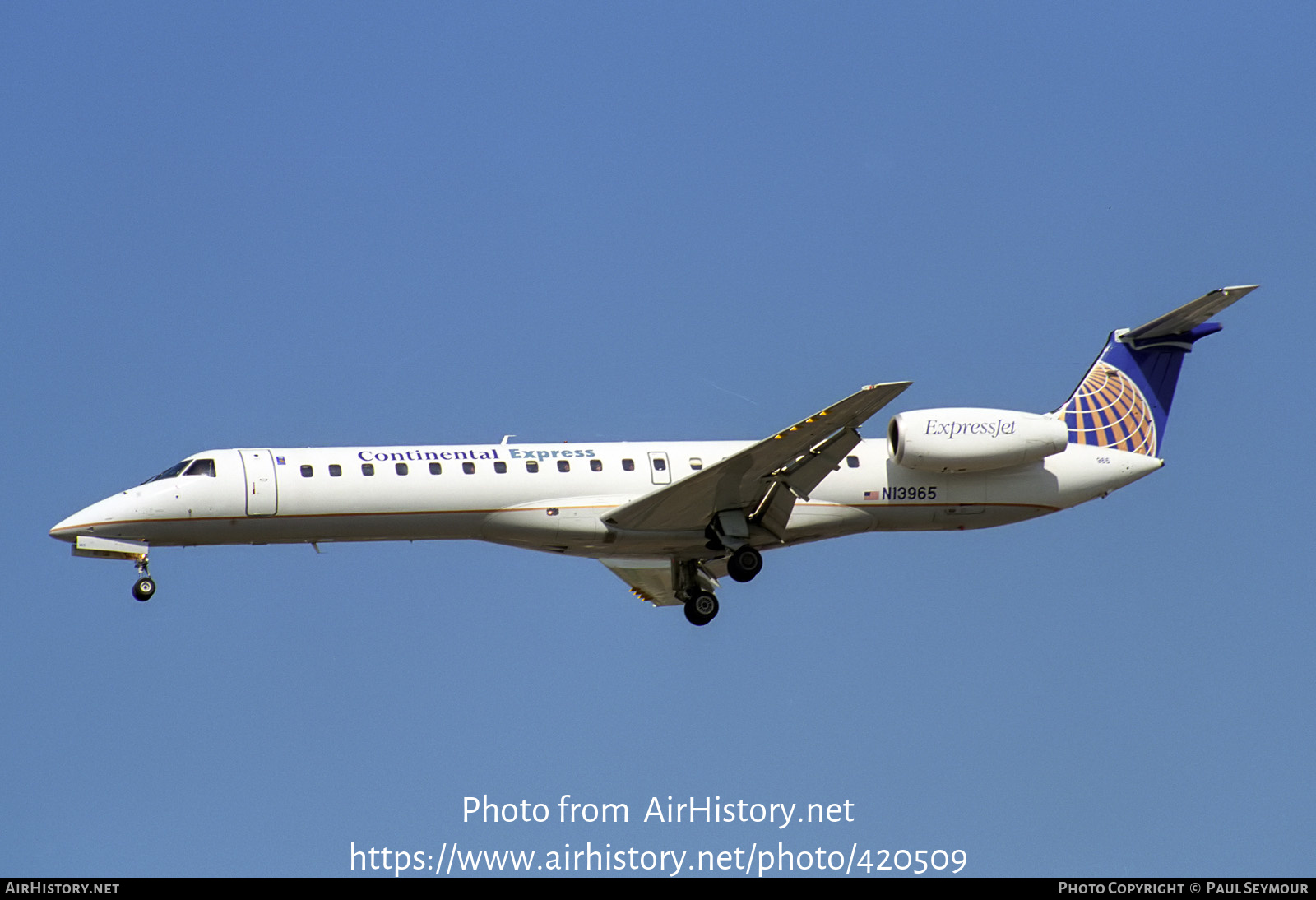 Aircraft Photo of N13965 | Embraer ERJ-145LR (EMB-145LR) | Continental Express | AirHistory.net #420509