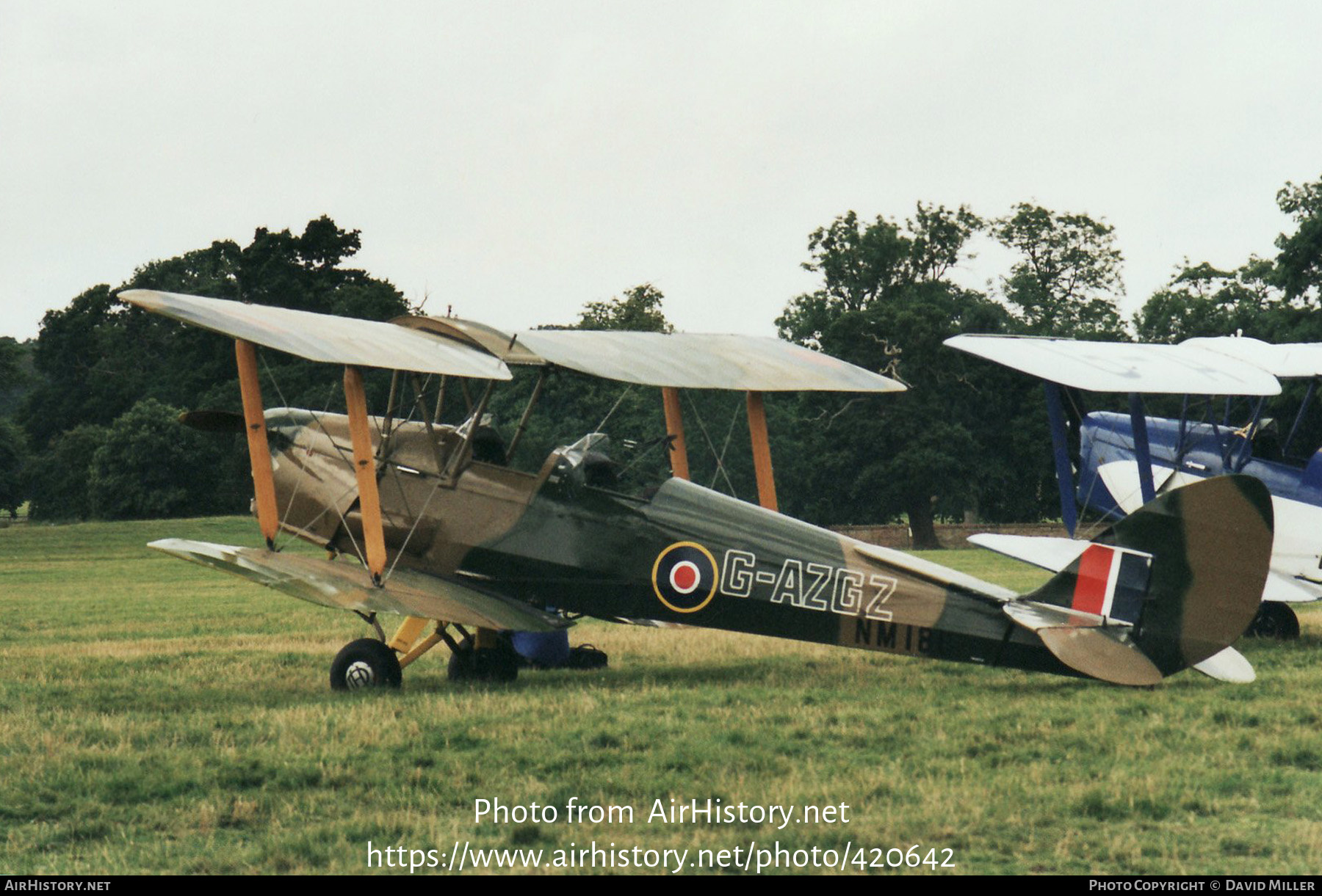 Aircraft Photo of G-AZGZ / NM181 | De Havilland D.H. 82A Tiger Moth | UK - Air Force | AirHistory.net #420642