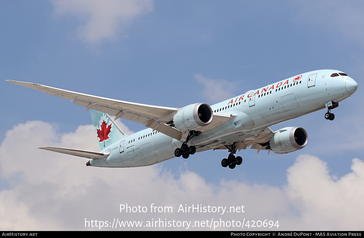 Aircraft Photo of C-FGDZ | Boeing 787-9 Dreamliner | Air Canada | AirHistory.net #420694