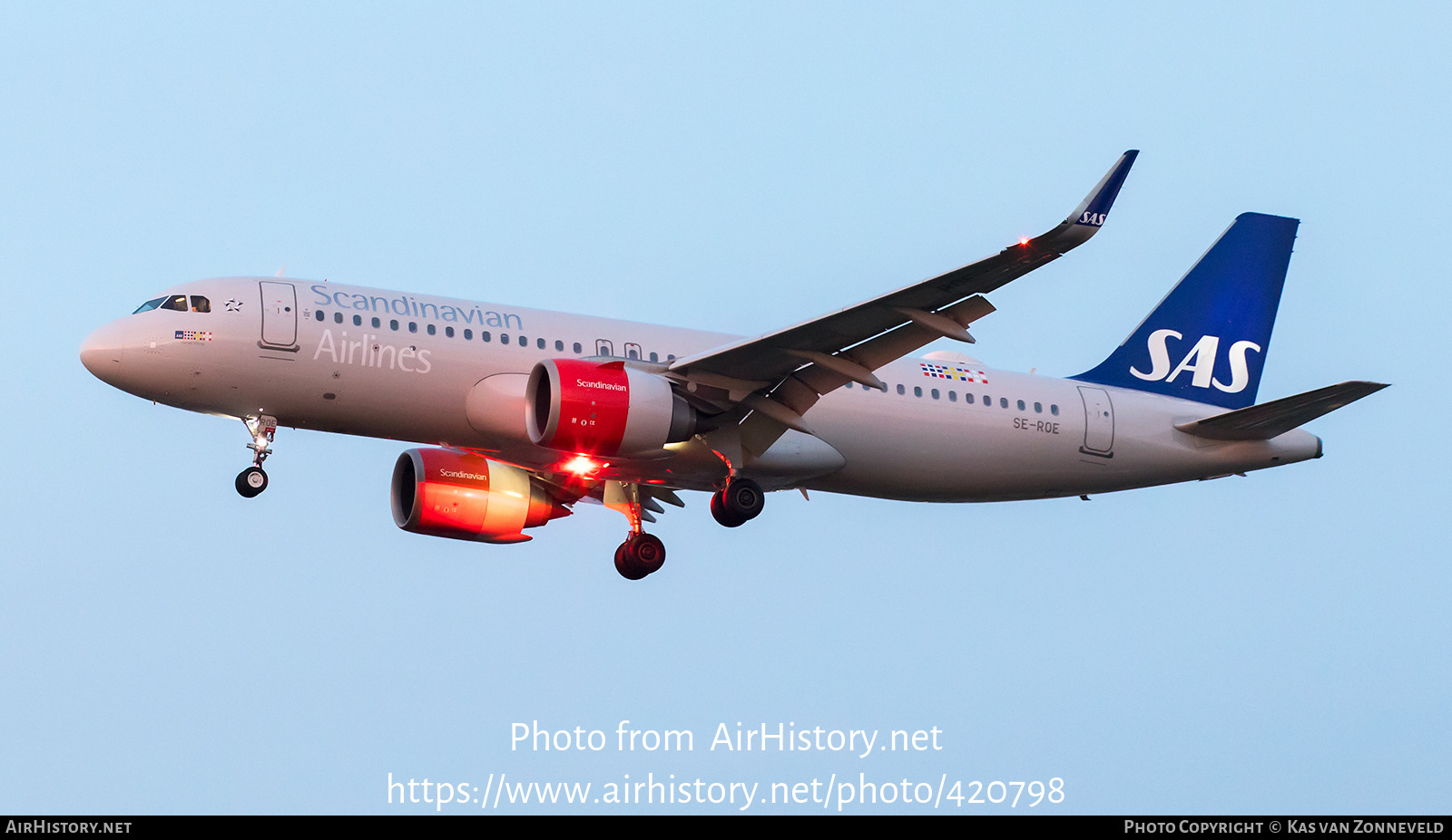 Aircraft Photo of SE-ROE | Airbus A320-251N | Scandinavian Airlines - SAS | AirHistory.net #420798