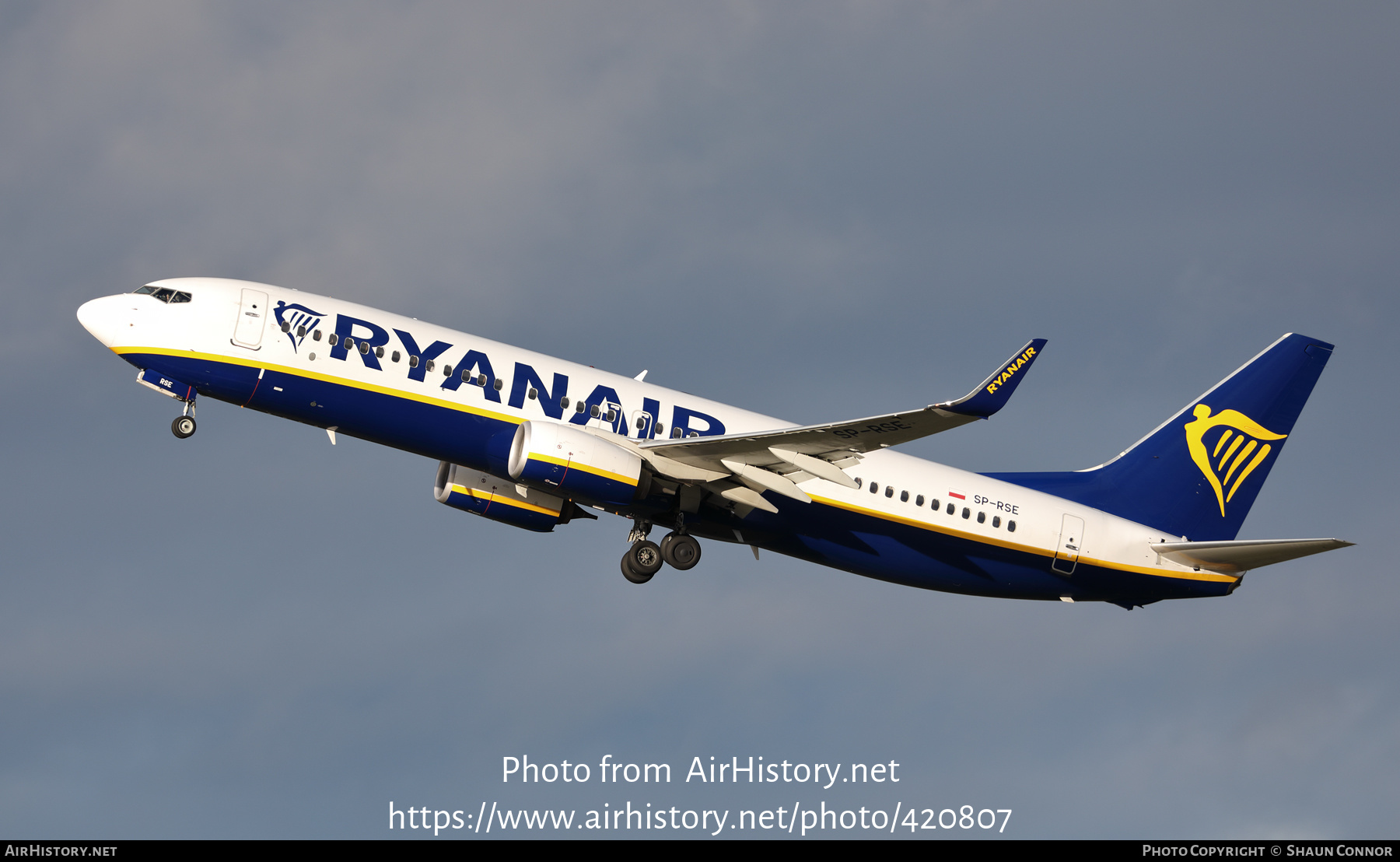 Aircraft Photo of SP-RSE | Boeing 737-800 | Ryanair | AirHistory.net #420807