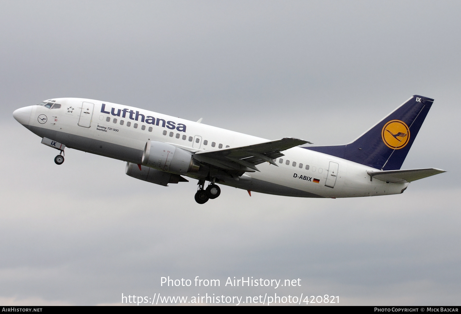 Aircraft Photo of D-ABIX | Boeing 737-530 | Lufthansa | AirHistory.net #420821