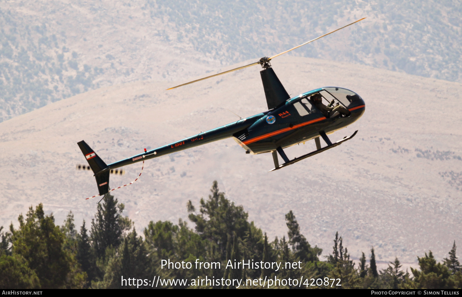 Aircraft Photo of L-1501 | Robinson R-44 Raven II | Lebanon - Air Force | 15sq | AirHistory.net #420872