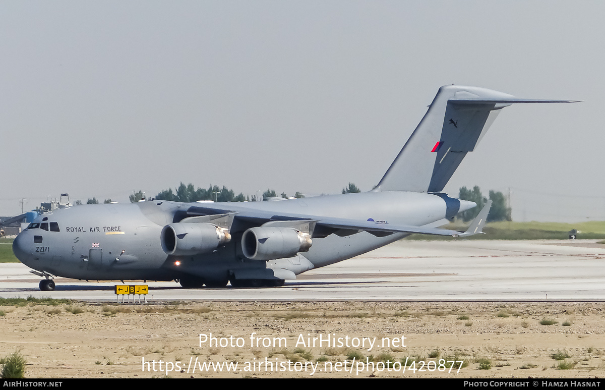 Aircraft Photo of ZZ171 | Boeing C-17A Globemaster III | UK - Air Force | AirHistory.net #420877