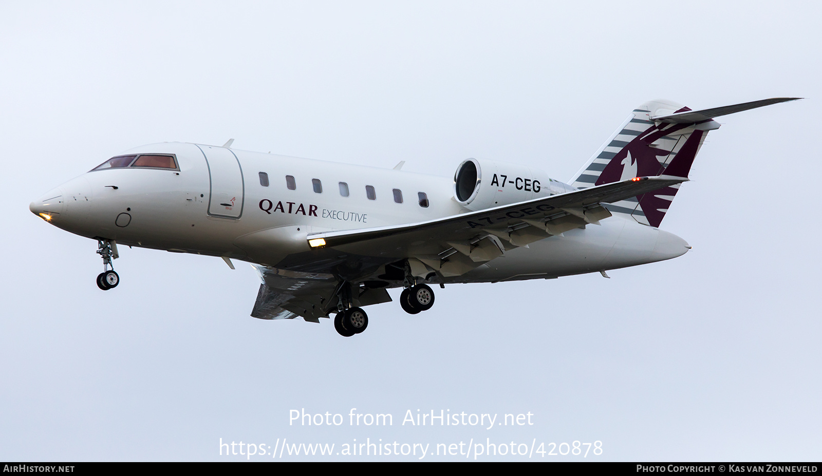 Aircraft Photo of A7-CEG | Bombardier Challenger 605 (CL-600-2B16) | Qatar Executive | AirHistory.net #420878