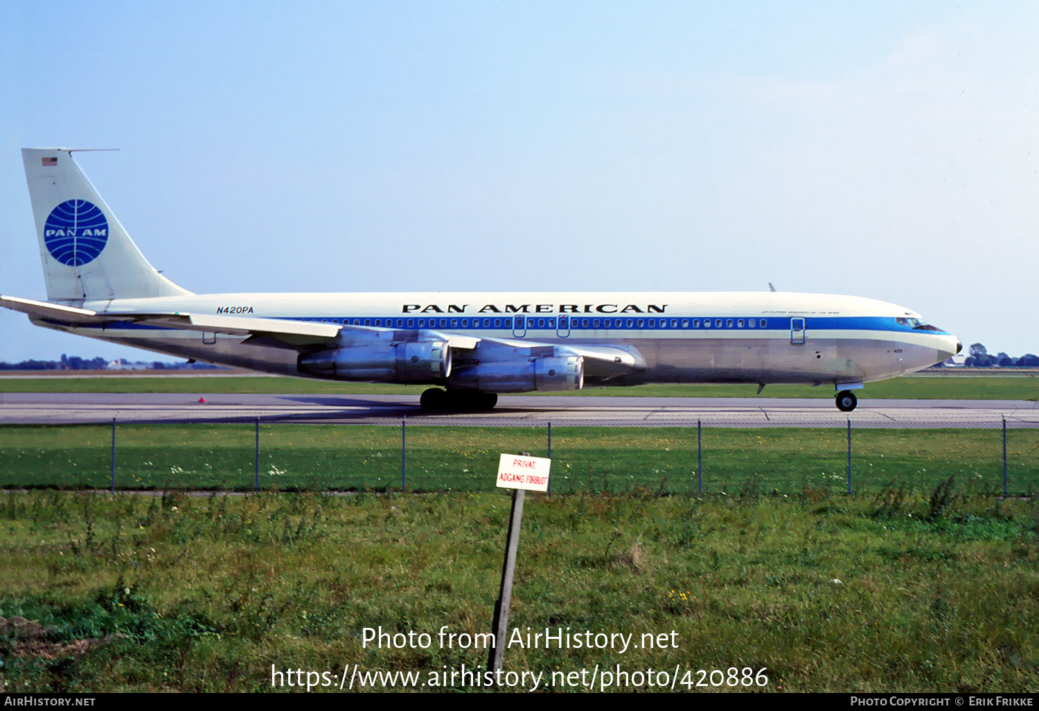 Aircraft Photo Of N420PA | Boeing 707-321B | Pan American World Airways ...