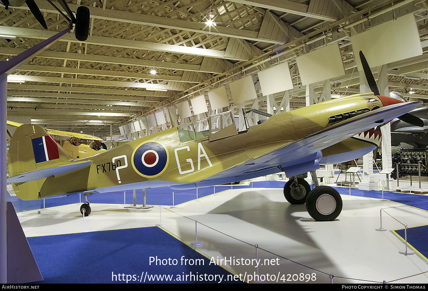 Aircraft Photo of FX760 | Curtiss Kittyhawk Mk4 | UK - Air Force | AirHistory.net #420898