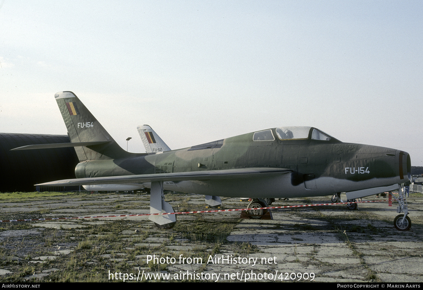 Aircraft Photo of FU-154 | Republic F-84F Thunderstreak | Belgium - Air Force | AirHistory.net #420909