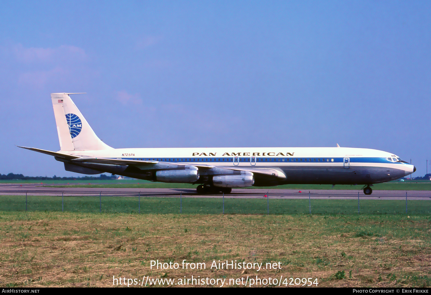 Aircraft Photo of N725PA | Boeing 707-321 | Pan American World Airways - Pan Am | AirHistory.net #420954