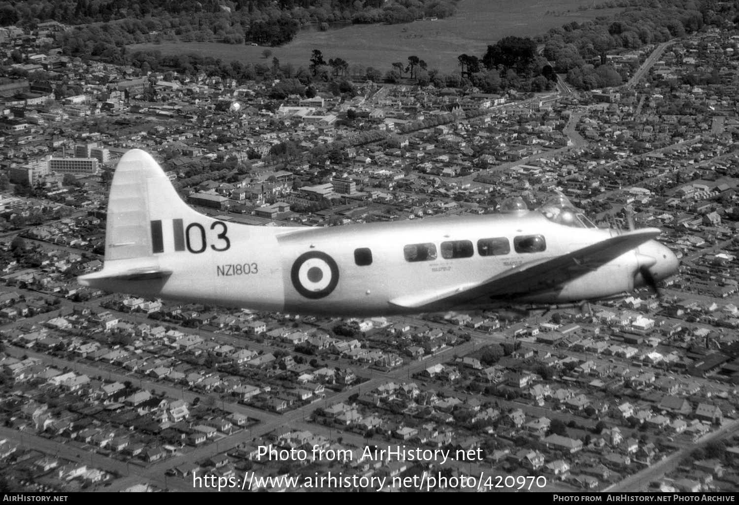 Aircraft Photo of NZ1803 | De Havilland D.H. 104 Devon C1 | New Zealand - Air Force | AirHistory.net #420970