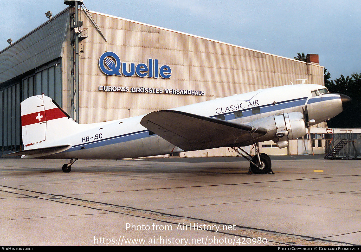 Aircraft Photo of HB-ISC | Douglas DC-3(C) | Classic Air | AirHistory.net #420980