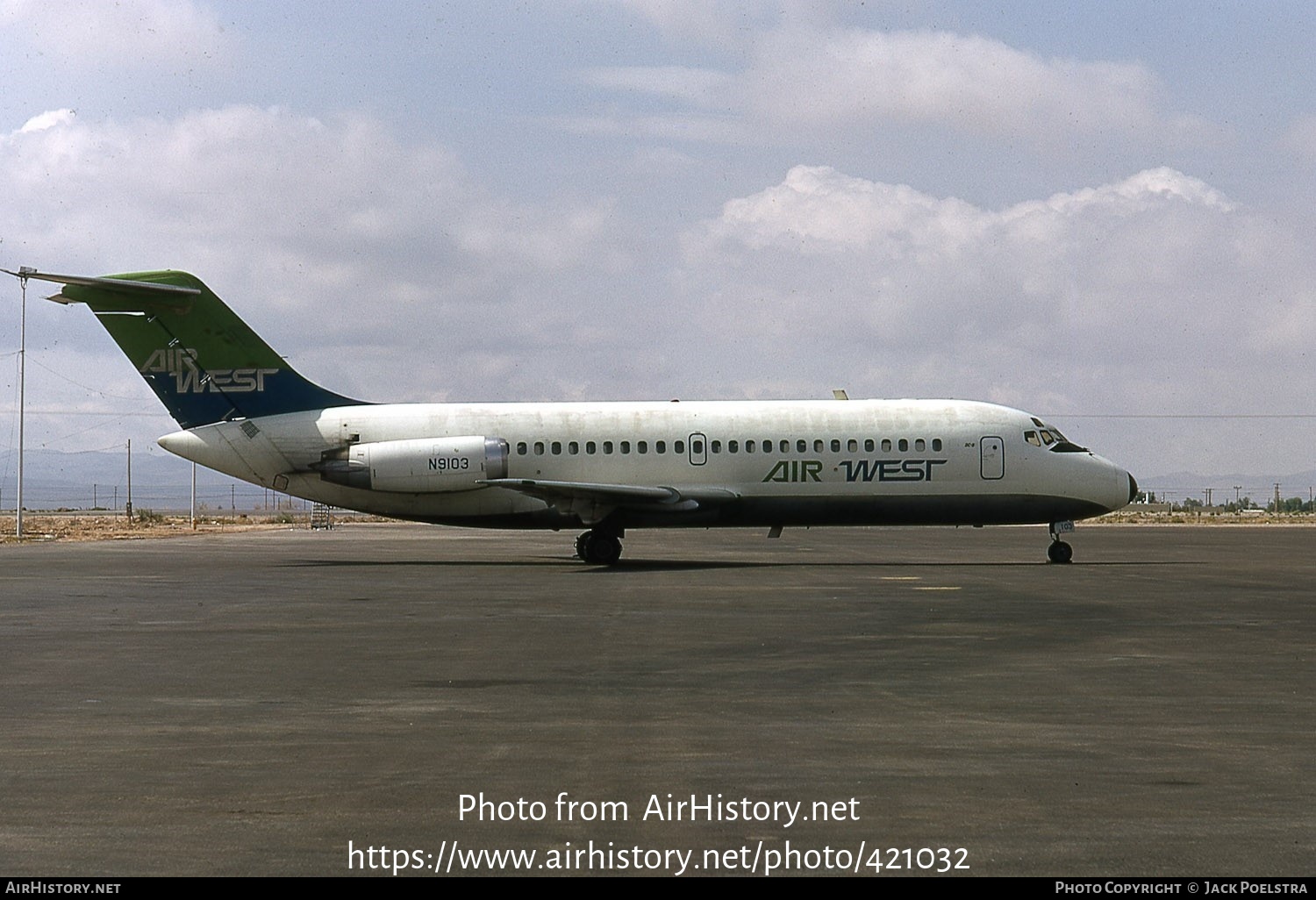 Aircraft Photo of N9103 | Douglas DC-9-14 | Air West | AirHistory.net #421032