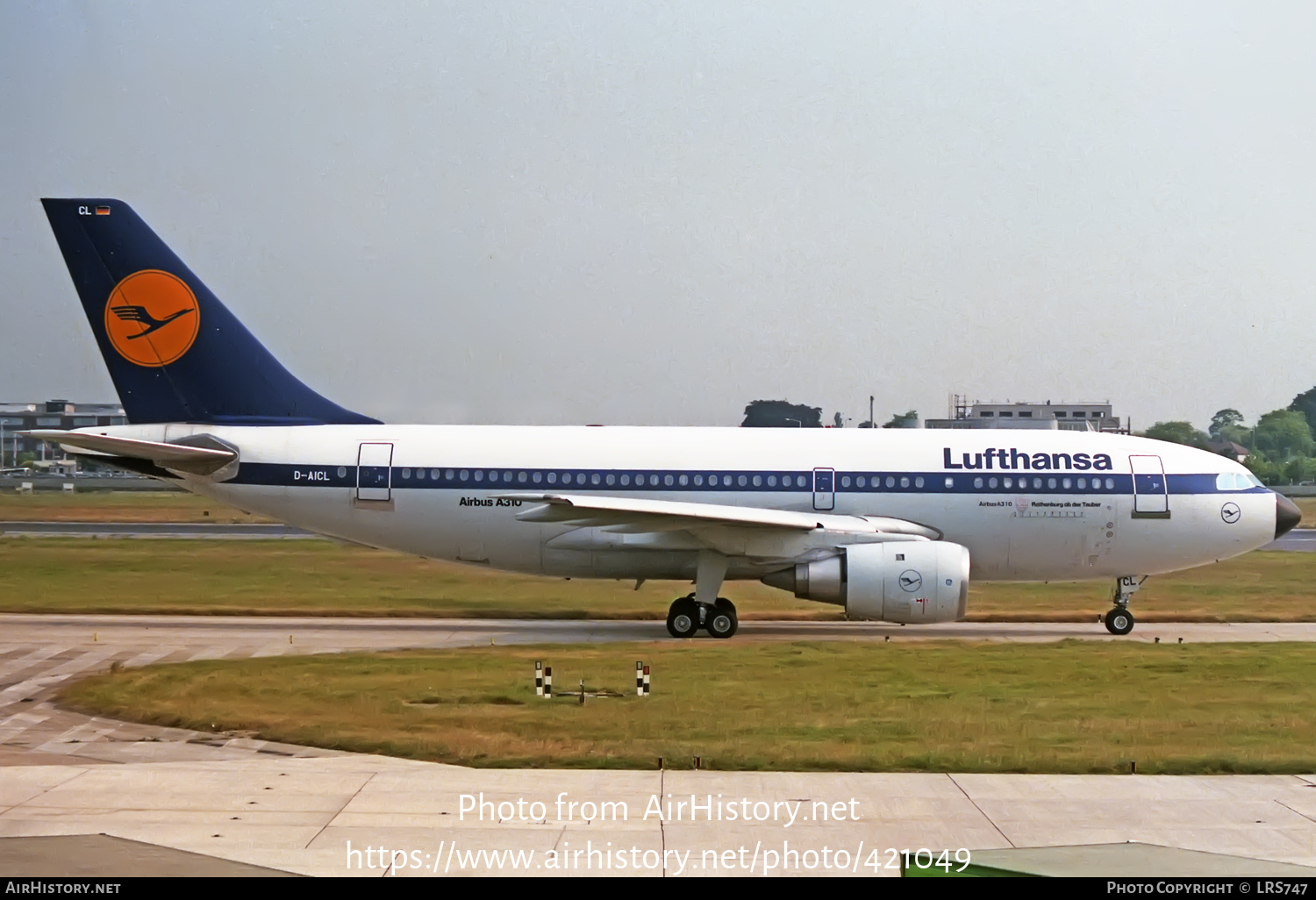 Aircraft Photo of D-AICL | Airbus A310-203 | Lufthansa | AirHistory.net #421049