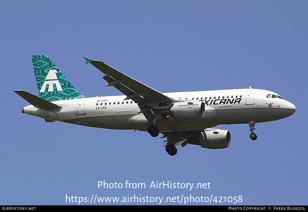 Aircraft Photo of XA-UAQ | Airbus A319-112 | Mexicana | AirHistory.net #421058