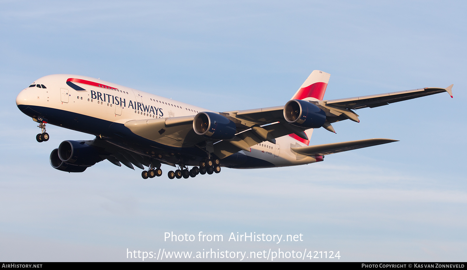 Aircraft Photo of G-XLEA | Airbus A380-841 | British Airways | AirHistory.net #421124