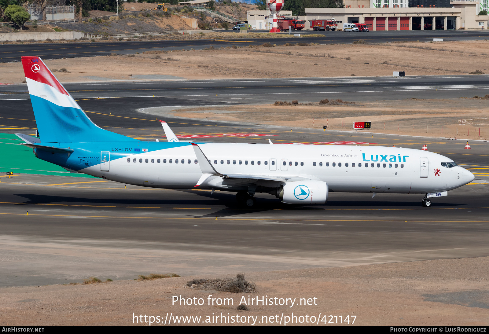 Aircraft Photo of LX-LGV | Boeing 737-8C9 | Luxair | AirHistory.net #421147