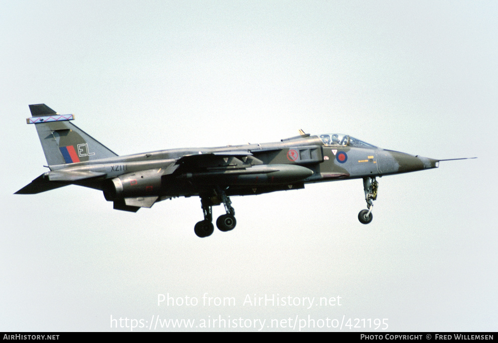 Aircraft Photo of XZ111 | Sepecat Jaguar GR1A | UK - Air Force | AirHistory.net #421195