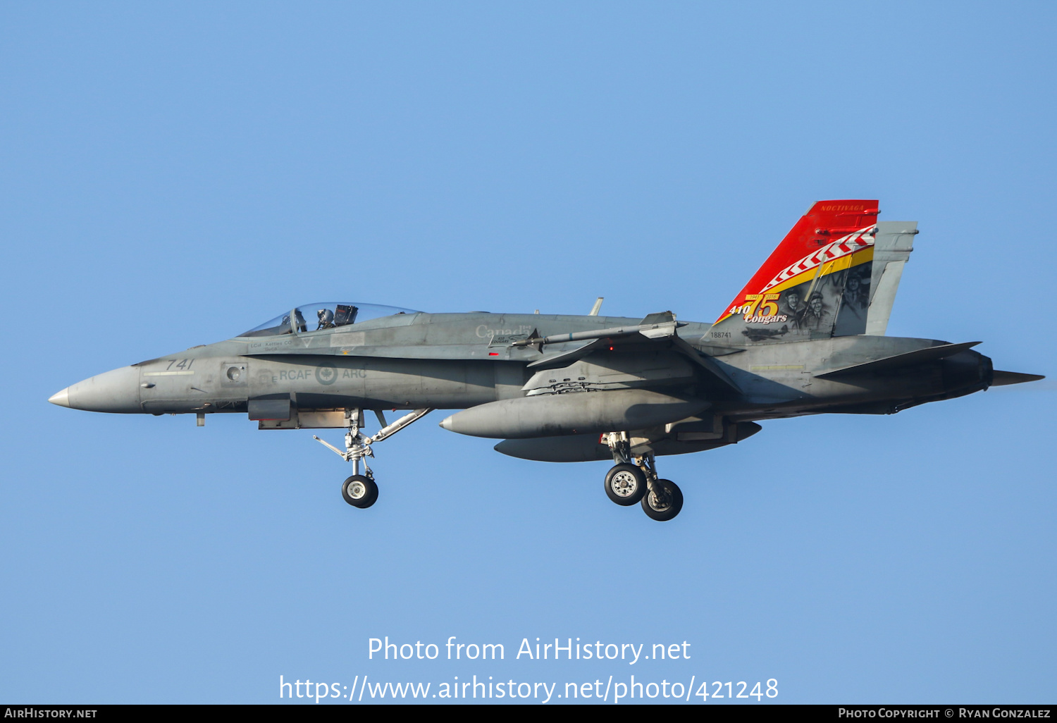 Aircraft Photo of 188741 | McDonnell Douglas CF-188 Hornet | Canada - Air Force | AirHistory.net #421248