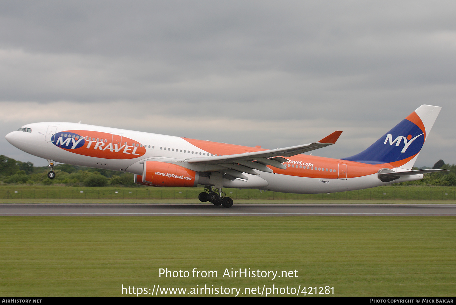 Aircraft Photo of G-MDBD | Airbus A330-243 | MyTravel Airways | AirHistory.net #421281