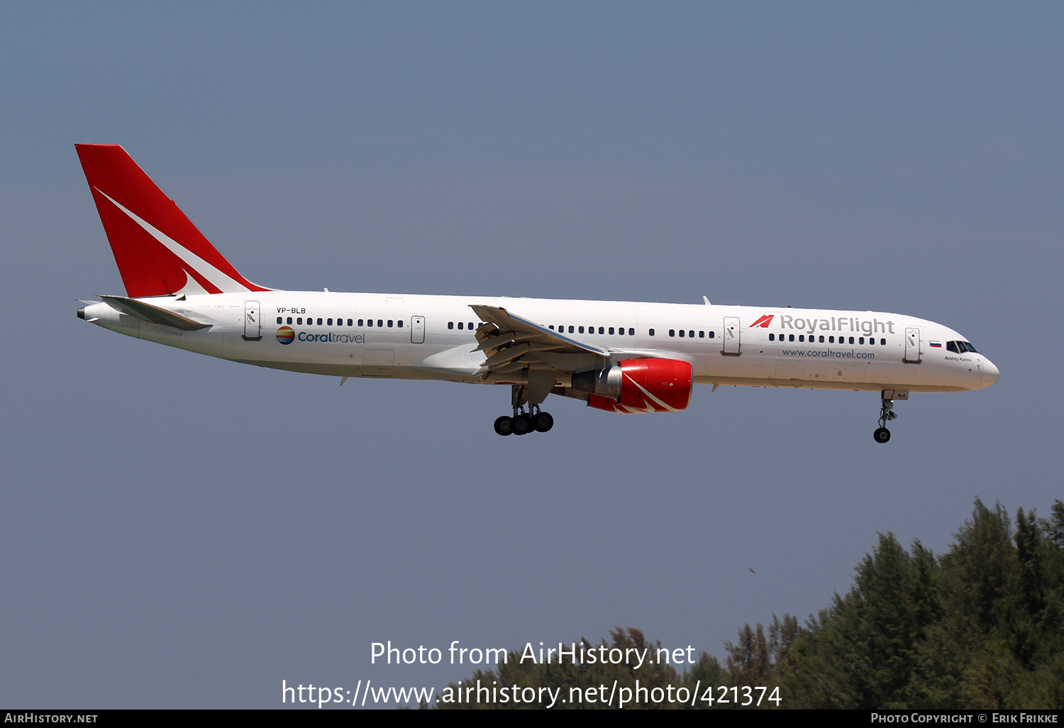 Aircraft Photo of VP-BLB | Boeing 757-231 | Royal Flight Airlines | AirHistory.net #421374