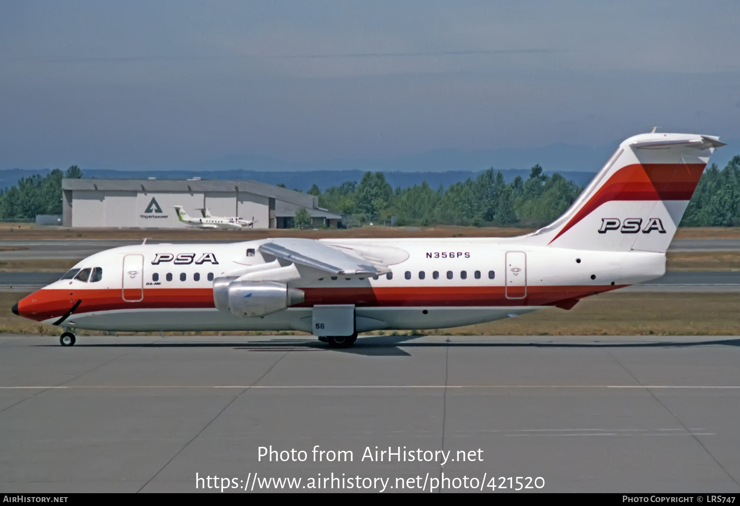 Aircraft Photo of N356PS | British Aerospace BAe-146-200 | PSA - Pacific Southwest Airlines | AirHistory.net #421520