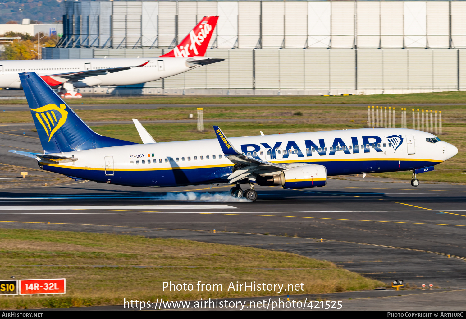 Aircraft Photo of EI-DCX | Boeing 737-8AS | Ryanair | AirHistory.net #421525