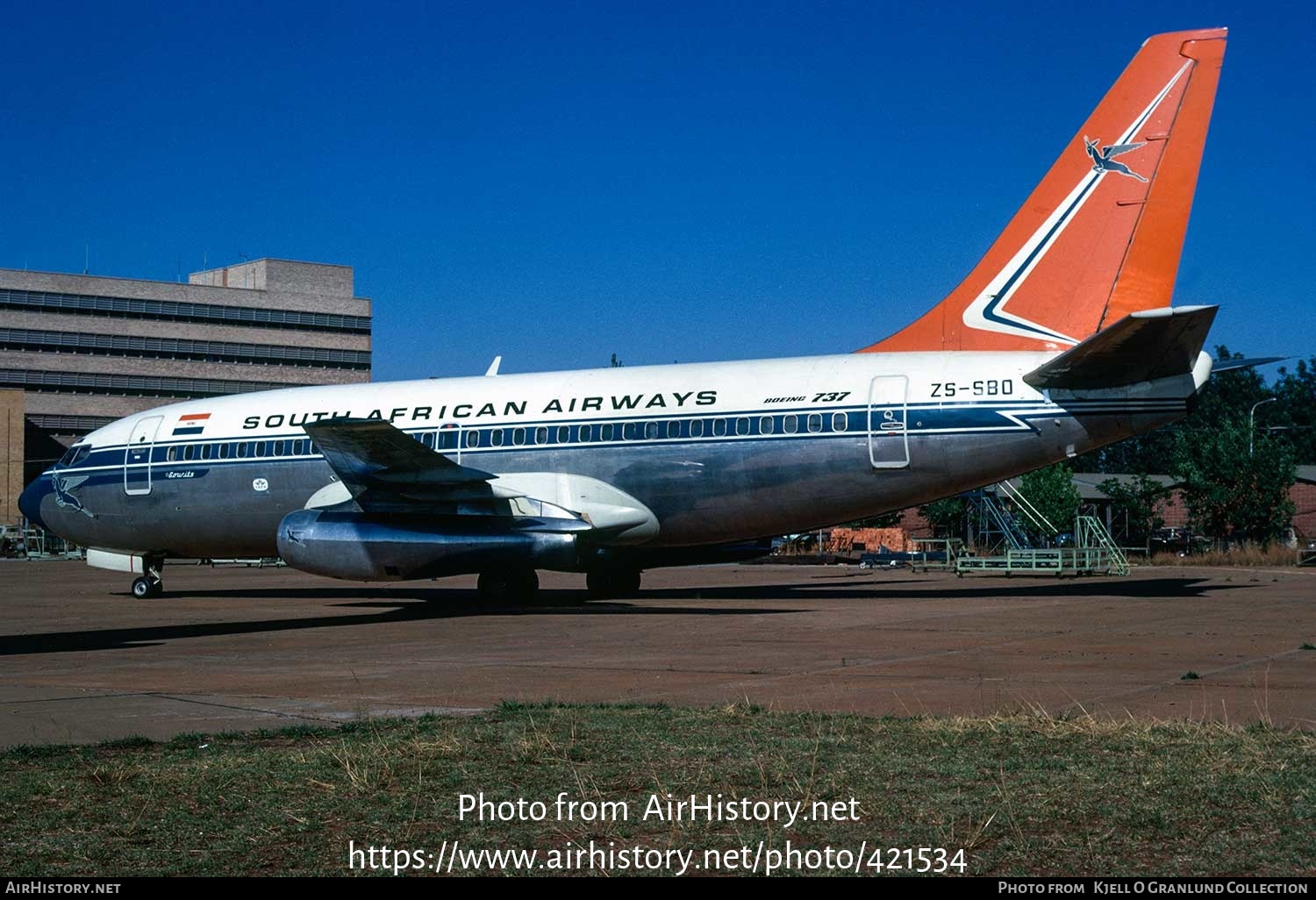 Aircraft Photo of ZS-SBO | Boeing 737-244 | South African Airways - Suid-Afrikaanse Lugdiens | AirHistory.net #421534