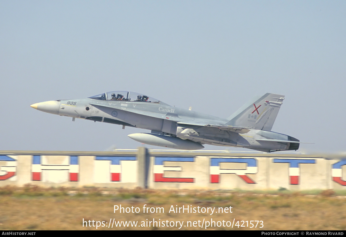 Aircraft Photo of 188935 | McDonnell Douglas CF-188B Hornet | Canada - Air Force | AirHistory.net #421573