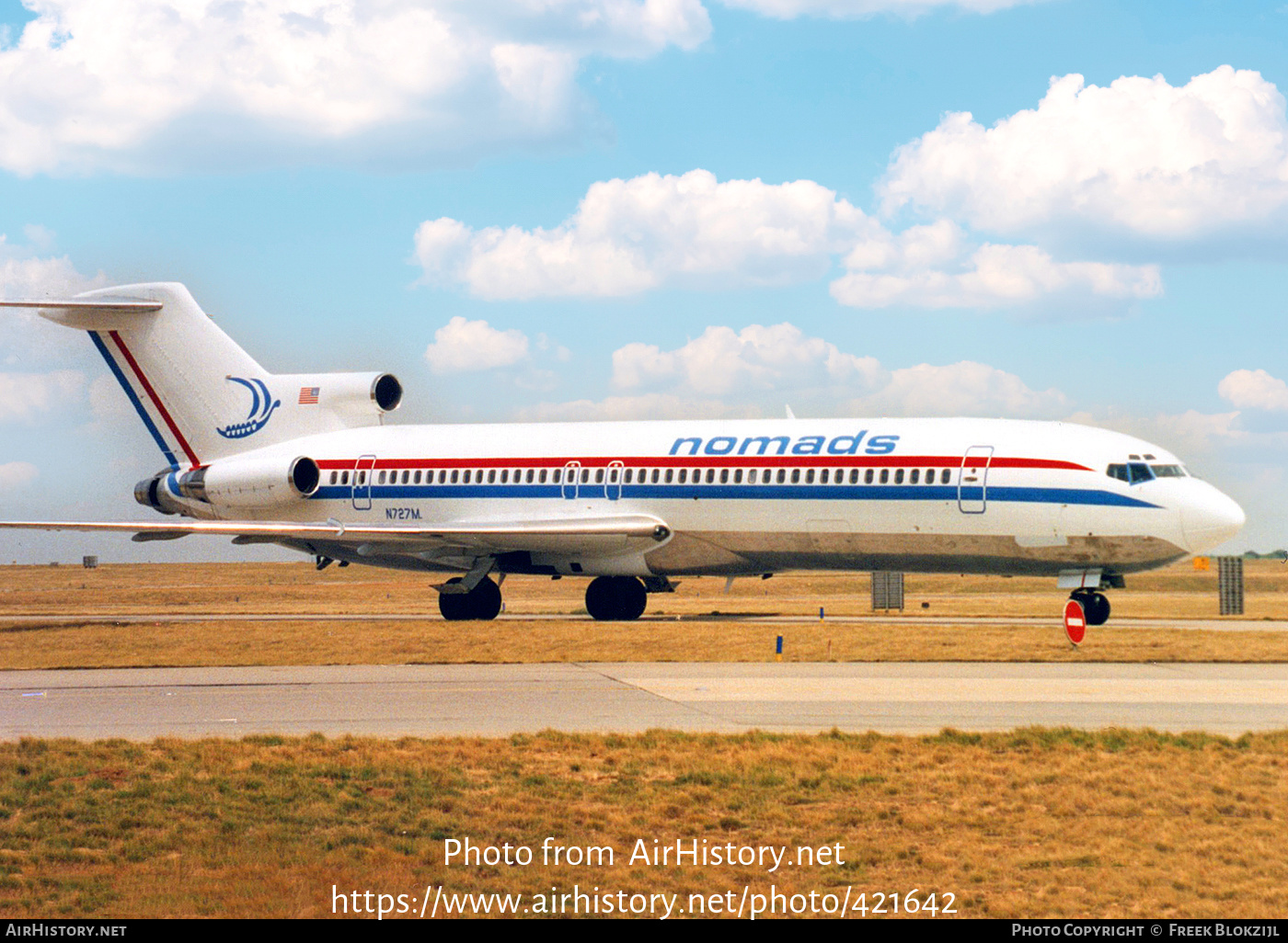 Aircraft Photo of N727M | Boeing 727-221/Adv(RE) Super 27 | Nomads Travel Club | AirHistory.net #421642