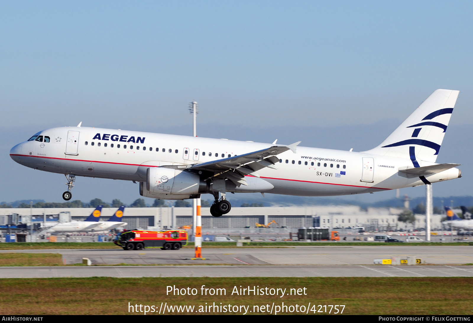 Aircraft Photo of SX-DVI | Airbus A320-232 | Aegean Airlines | AirHistory.net #421757