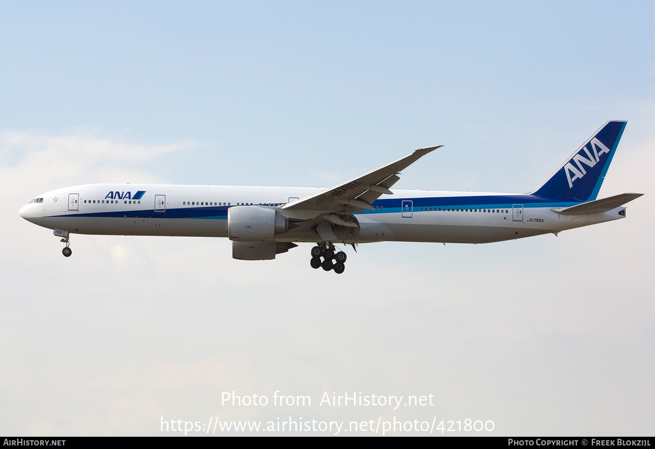 Aircraft Photo of JA788A | Boeing 777-381/ER | All Nippon Airways - ANA | AirHistory.net #421800