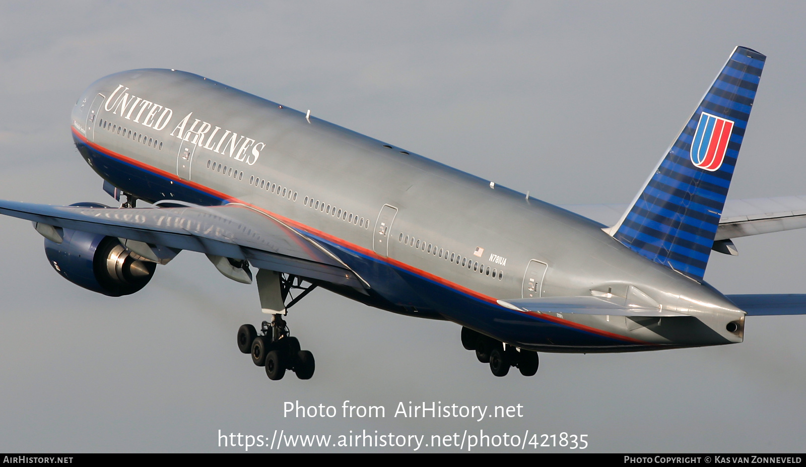 Aircraft Photo of N781UA | Boeing 777-222 | United Airlines | AirHistory.net #421835