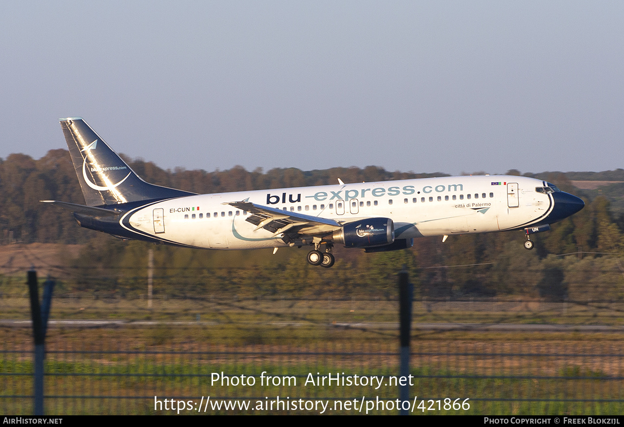 Aircraft Photo of EI-CUN | Boeing 737-4K5 | Blu-Express | AirHistory.net #421866