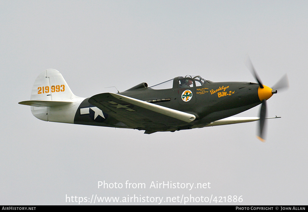 Aircraft Photo of G-CEJU / 42-19993 | Bell P-39Q Airacobra | USA - Air Force | AirHistory.net #421886