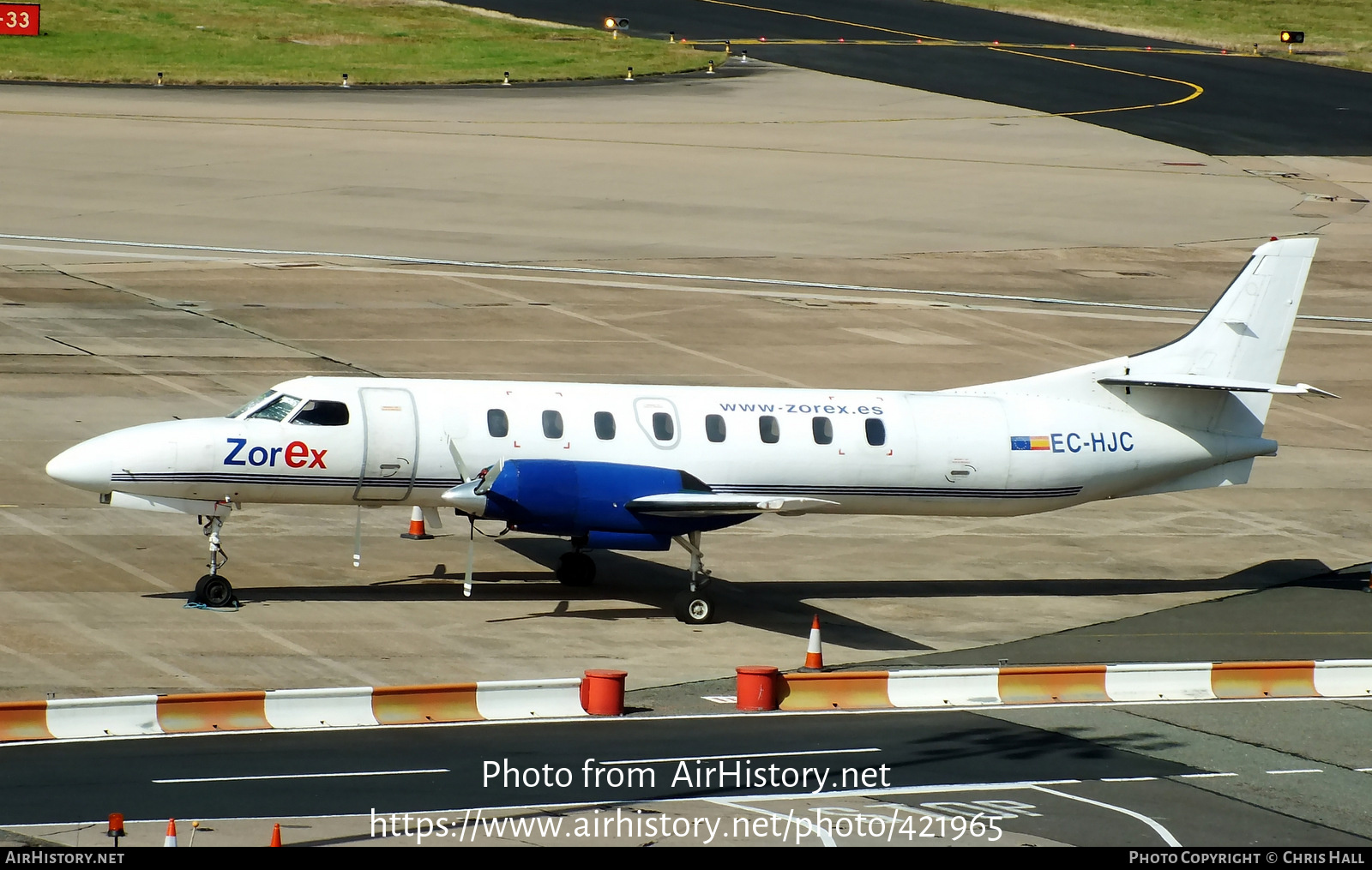 Aircraft Photo of EC-HJC | Fairchild Swearingen SA-226TC Metro II | Zorex Air Transport | AirHistory.net #421965