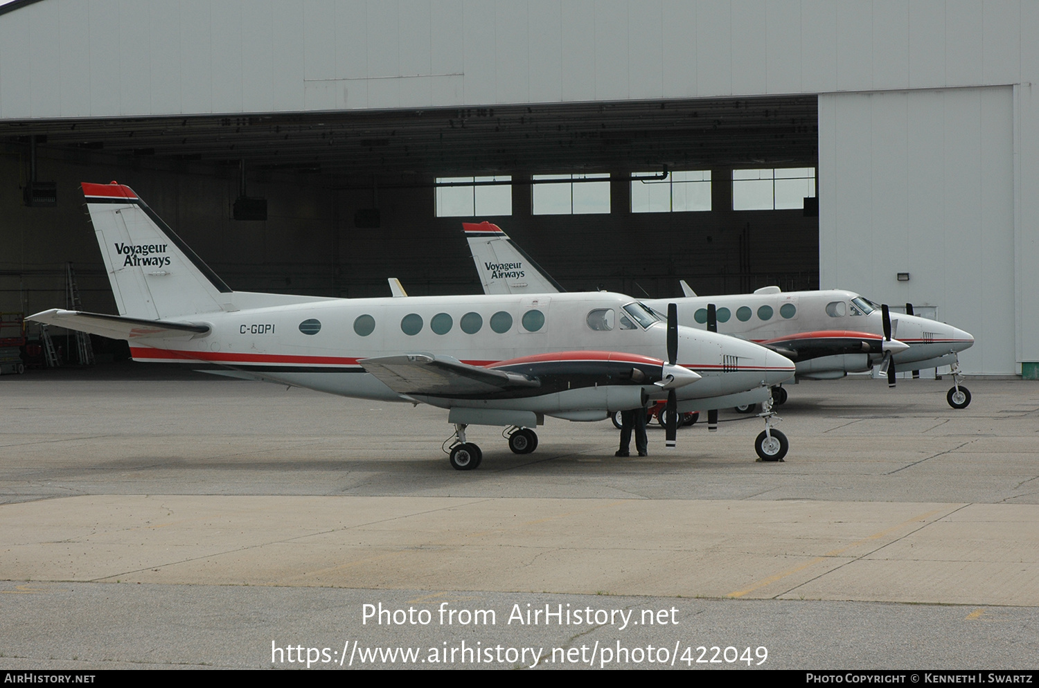 Aircraft Photo of C-GDPI | Beech A100 King Air | Voyageur Airways | AirHistory.net #422049