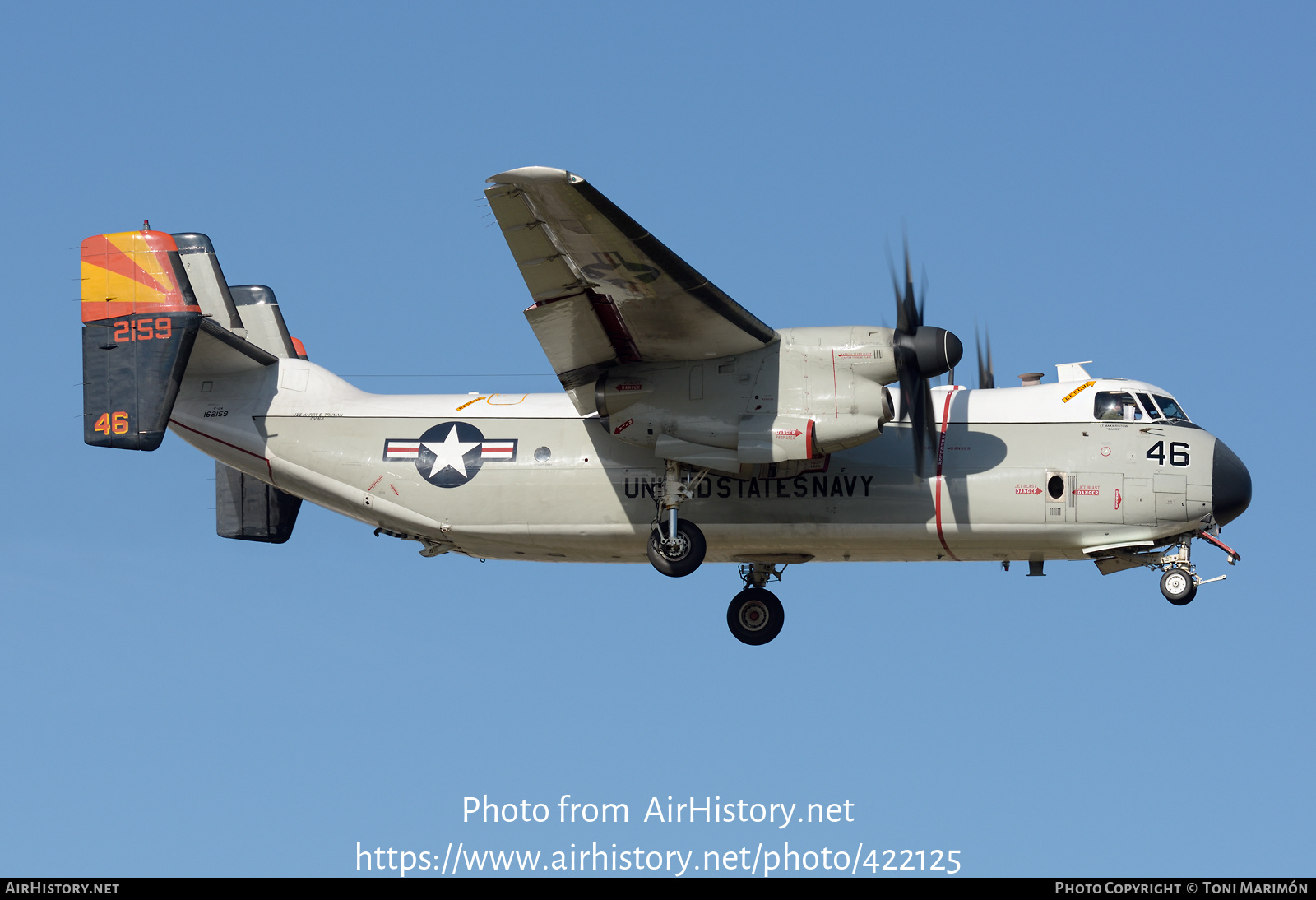 Aircraft Photo of 162159 / 2159 | Grumman C-2A Greyhound | USA - Navy | AirHistory.net #422125