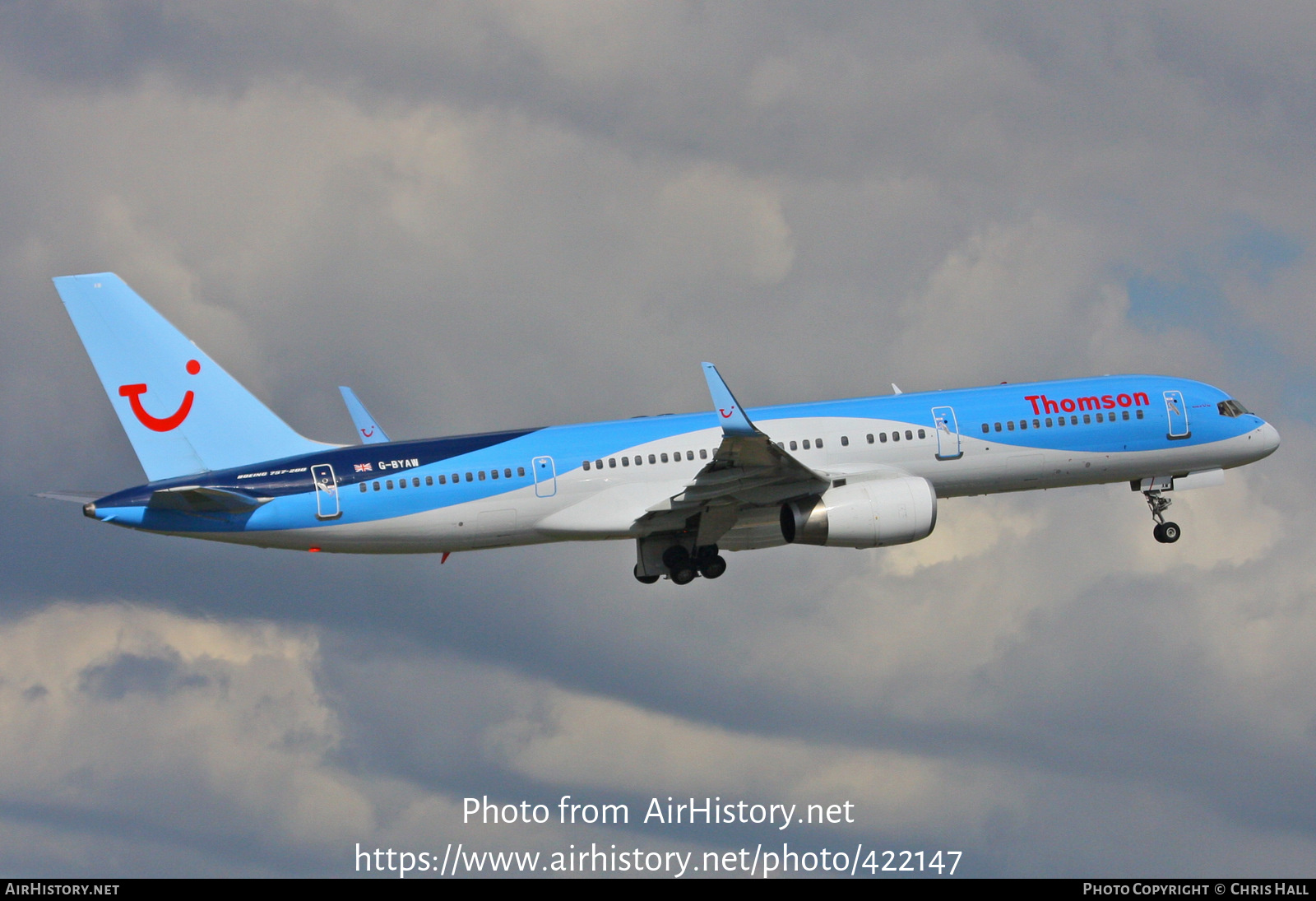 Aircraft Photo of G-BYAW | Boeing 757-204 | Thomsonfly | AirHistory.net #422147