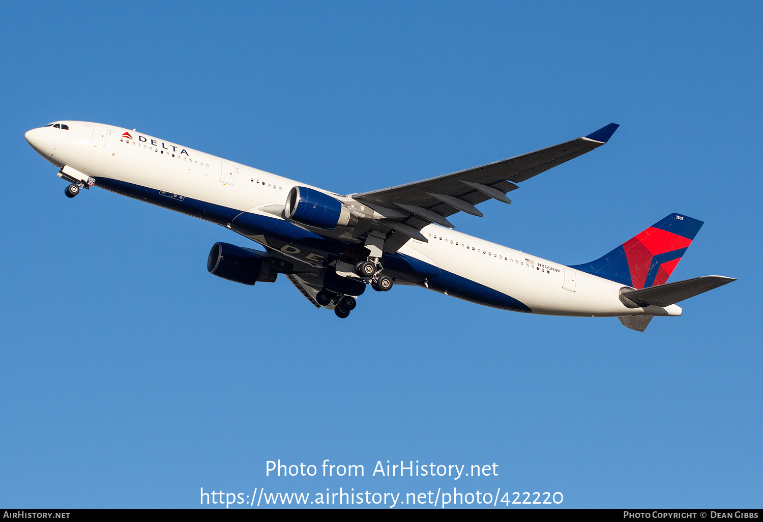 Aircraft Photo of N805NW | Airbus A330-323 | Delta Air Lines | AirHistory.net #422220