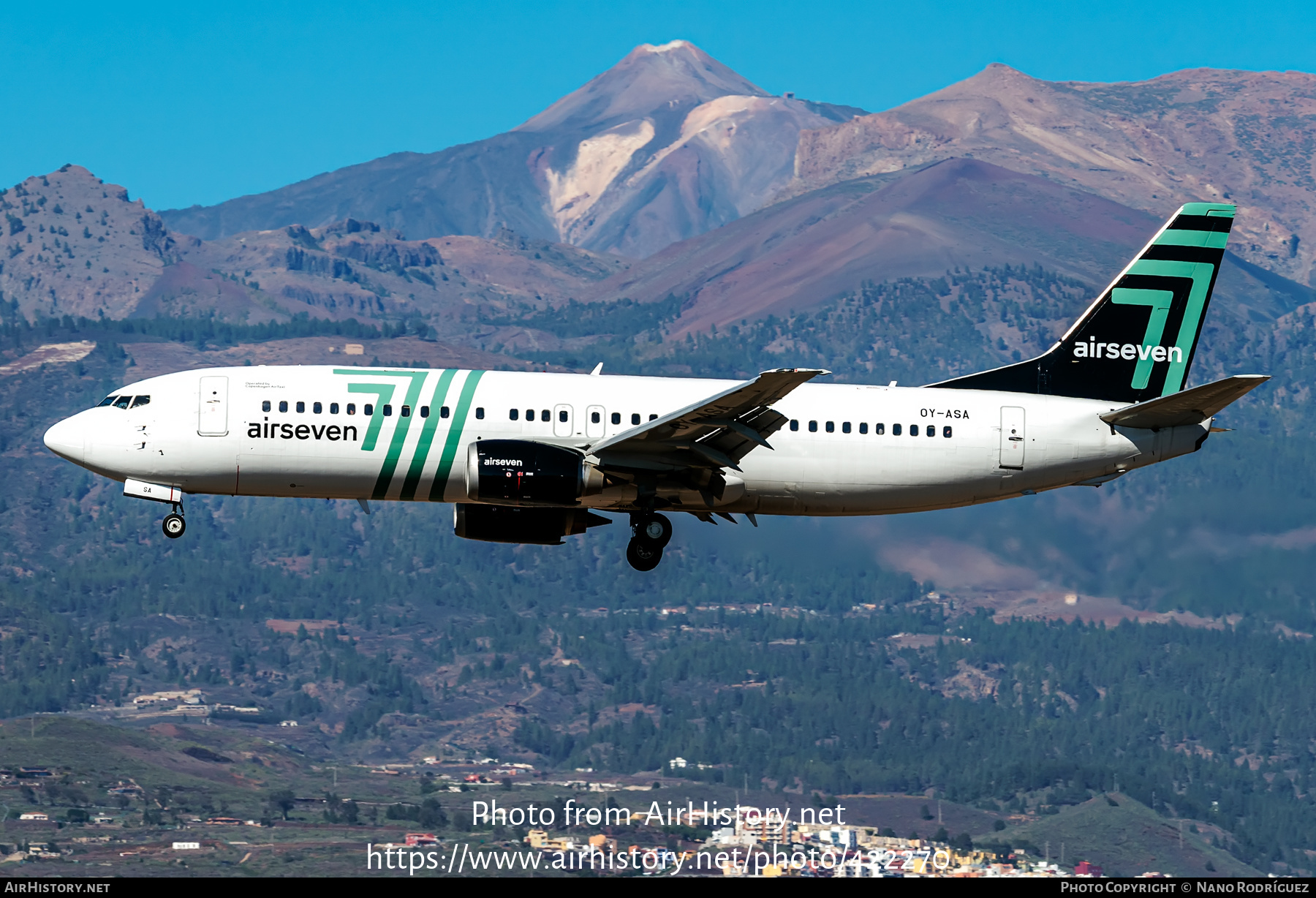 Aircraft Photo of OY-ASA | Boeing 737-405 | Airseven | AirHistory.net #422270