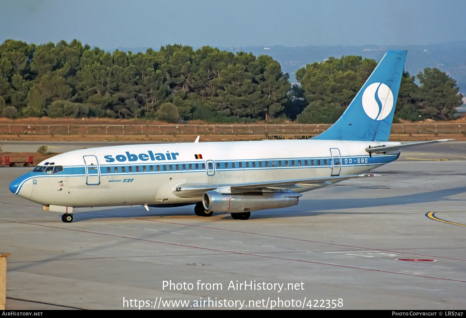 Aircraft Photo of OO-SBQ | Boeing 737-229/Adv | Sobelair | AirHistory.net #422358