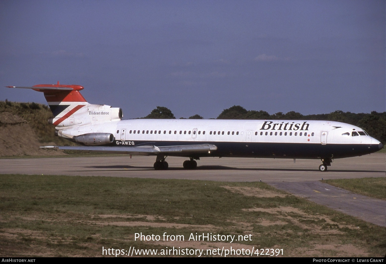 Aircraft Photo of G-AWZG | Hawker Siddeley HS-121 Trident 3B | British Airways | AirHistory.net #422391