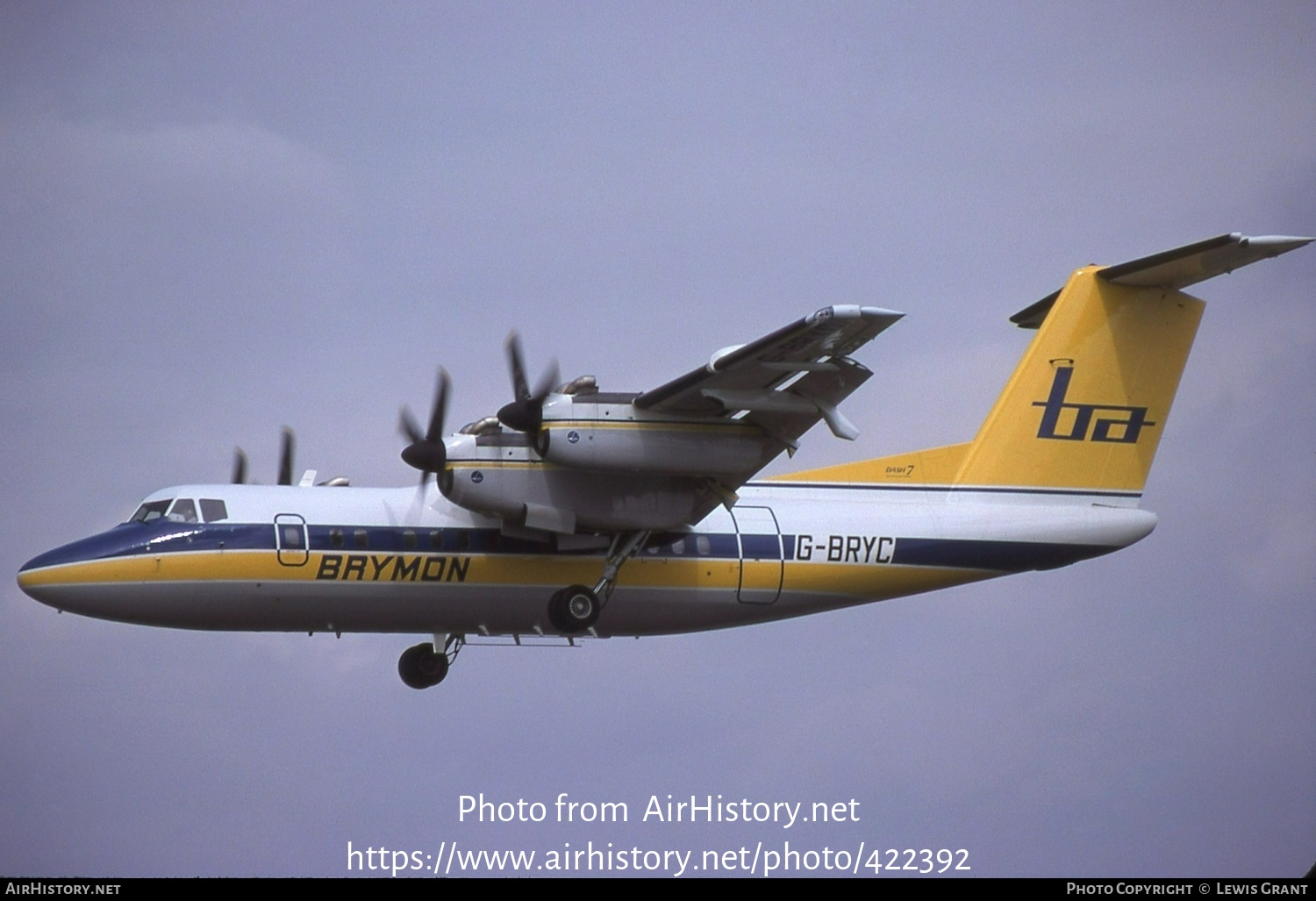 Aircraft Photo of G-BRYC | De Havilland Canada DHC-7-110 Dash 7 | Brymon Airways | AirHistory.net #422392