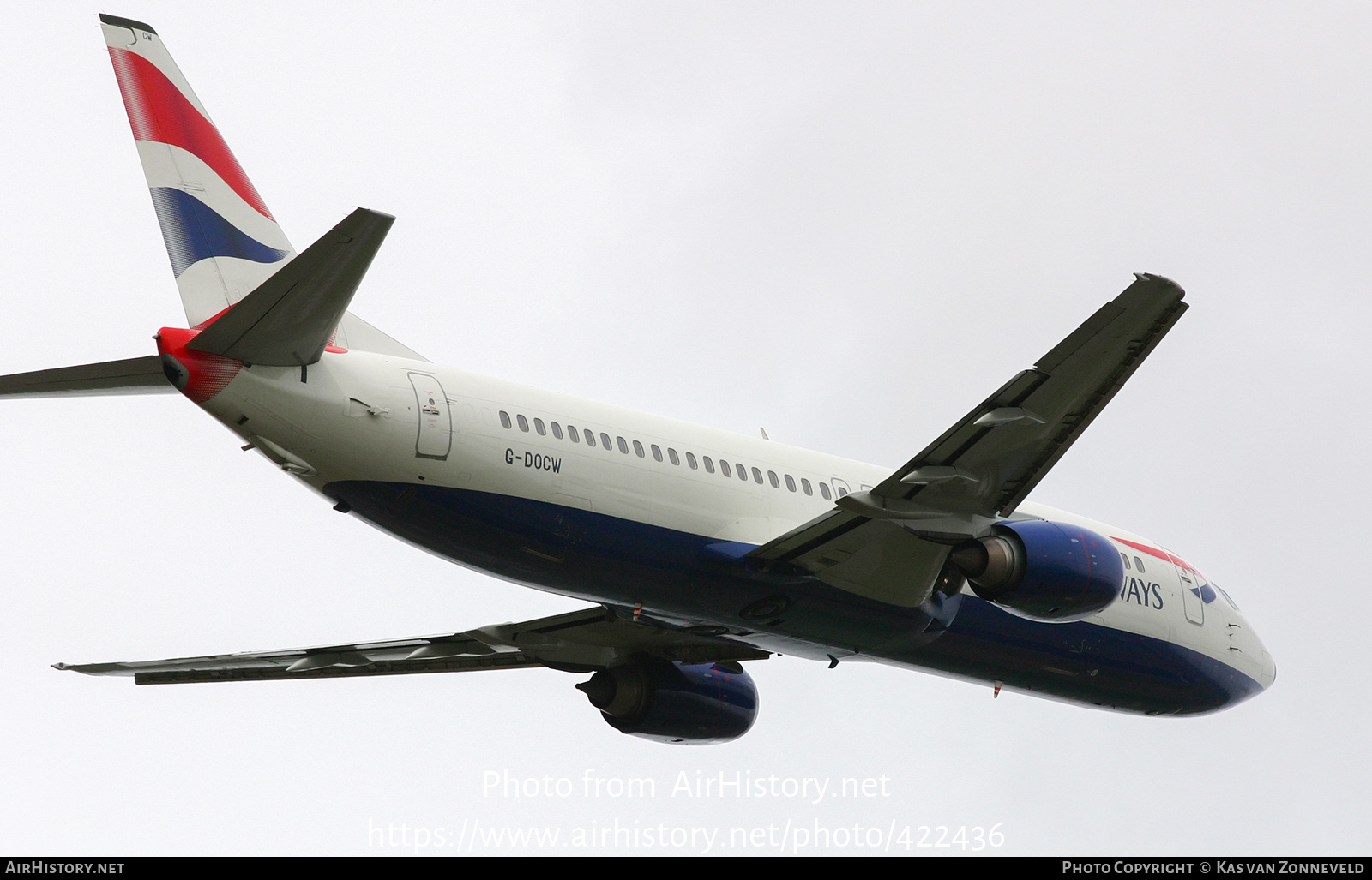 Aircraft Photo of G-DOCW | Boeing 737-436 | British Airways | AirHistory.net #422436